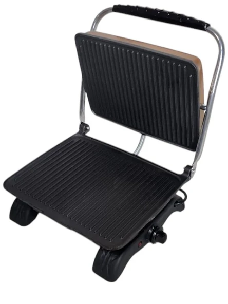 Organik Pik Demir Döküm Tost Makinası ROSE GOLD - Resim 3