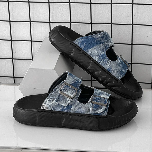 Erkek Sandalet (Açık Mavi Denim) - 4