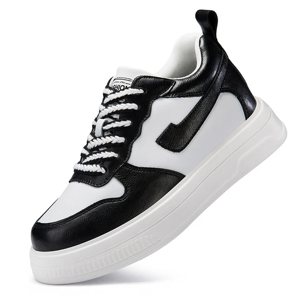 Erkek Yükseltici Sneaker (Siyah çizgi yükseklik artışı)