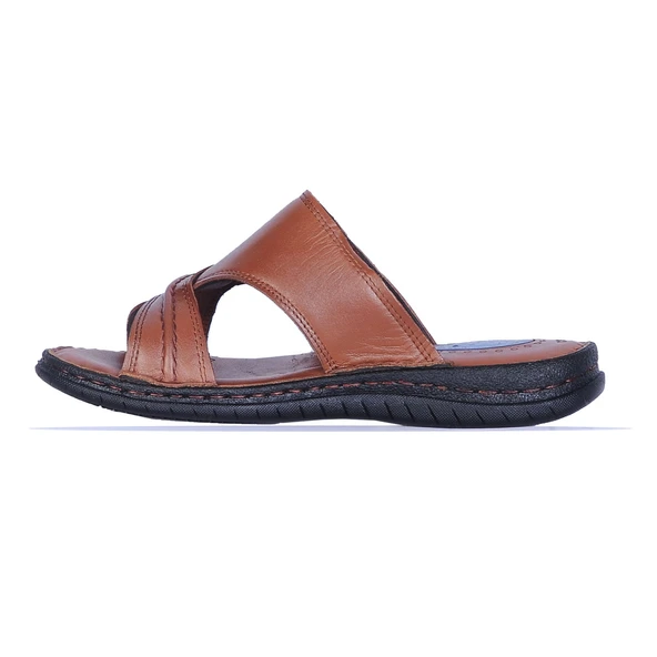 Moda Ayakkabı 26 Siyah Deri Erkek Terlik Ayakkabı - 4