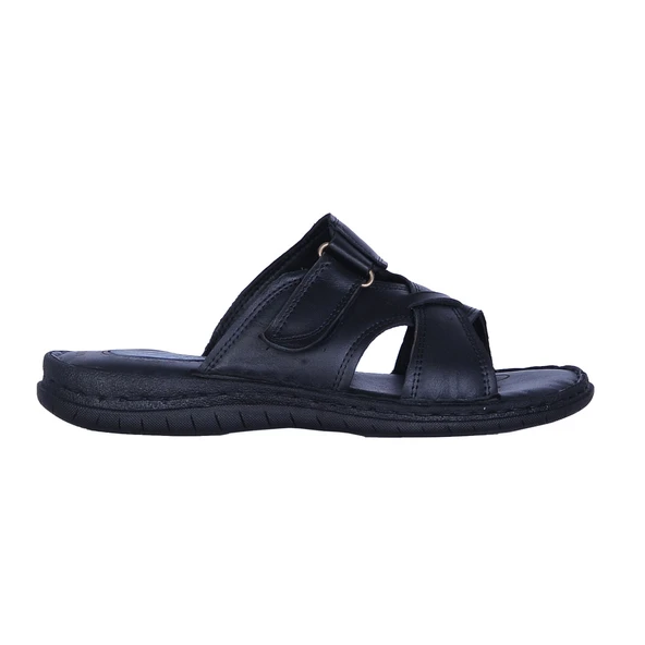 Moda Ayakkabı 01 Siyah Erkek Terlik Ayakkabı