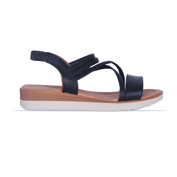 Moda Ayakkabı  850 Syh-Krem Düz Sandalet Ayakkabı - 9