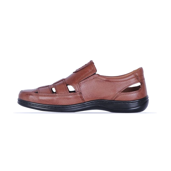 Moda Ayakkabı 216 Kahve Erkek Deri Yazlık Ayakkabı - 6