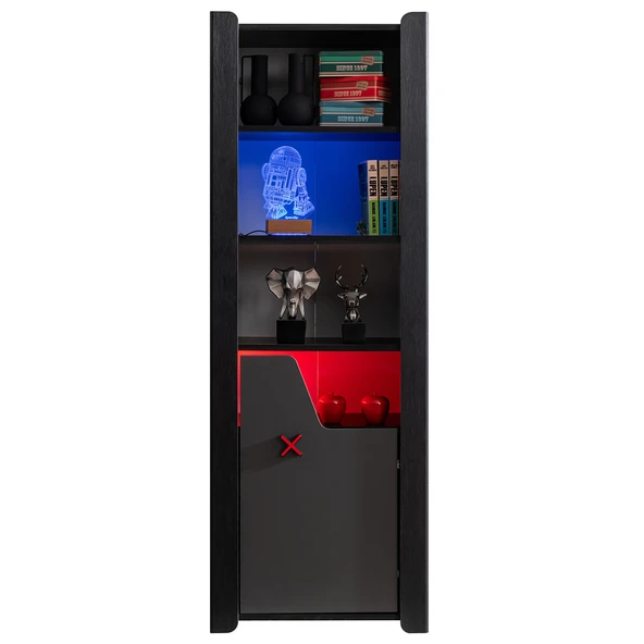 Kitaplık, Gamer Dolaplı 4 Raflı Kitaplık - Resim 3