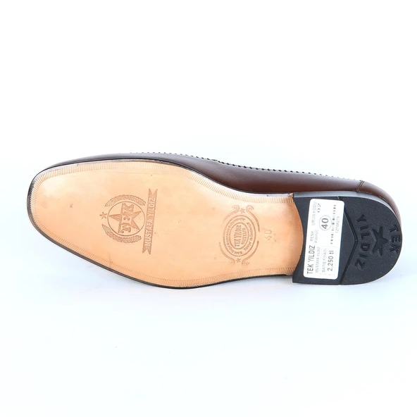 Tek Yıldız 780 Kahve %100 Deri Erkek Klasik Ayakkabı - 4