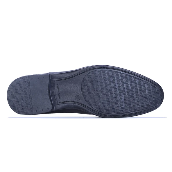 Berenni M-388 Siyah %100 Deri Erkek Klasik Ayakkabı - 12