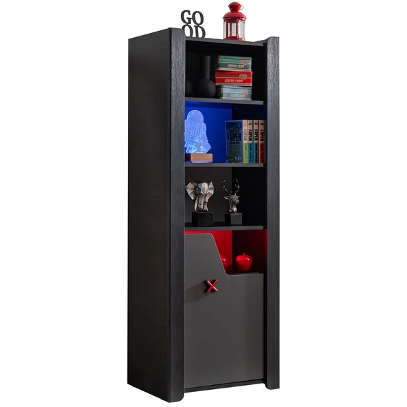 Kitaplık, Gamer Dolaplı 4 Raflı Kitaplık - Resim 2