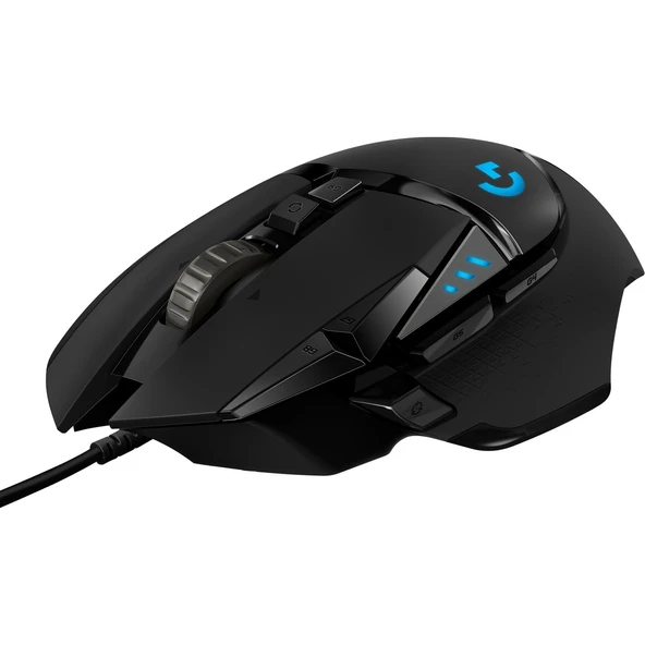 Logitech G G502 HERO LIGHTSYNC 25.600 DPI Yüksek Performanslı Kablolu Oyuncu Mouse - Siyah - 2