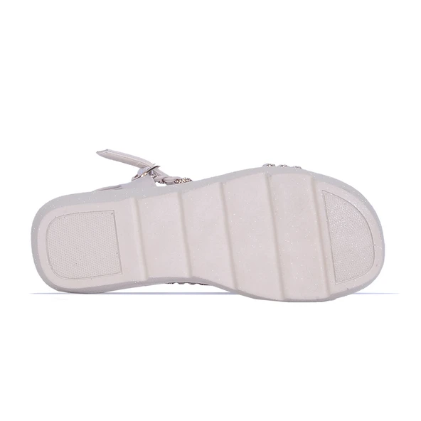 Moda Ayakkabı  852 Syh-Krem Yazlık Düz Sandalet Ayakkabı - 16