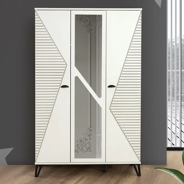 Safir Genç Odası - 3 Kapılı Dolap, Karyola, Komodin - 4