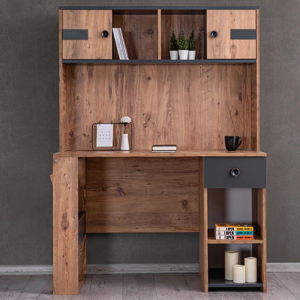 Milas Genç Odası - 3 Kapılı Dolap, Karyola, Komodin, Masa - 7