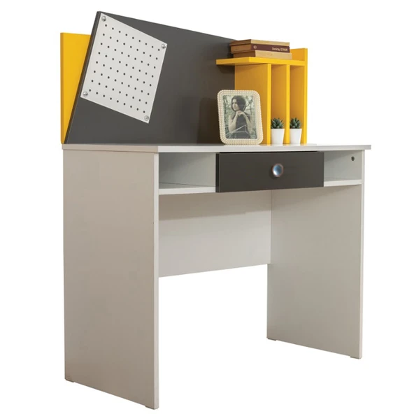 Giallo Genç Odası - 3 Kapılı Dolap, Karyola, Komodin, Masa - 6