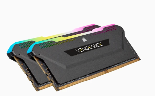 CORSAIR RAM-CMH32GX4M2D3600C18 VENGEANCE RGB PRO SL 32GB 2x16GB DDR4 DRAM 3600MHz C18 Memory Kit - Black