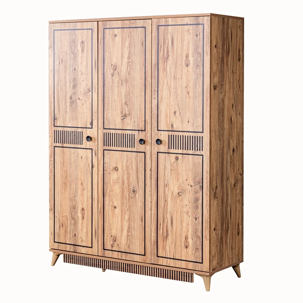 Atlantik Genç Odası - 3 Kapaklı Dolap, Karyola, Komodin - 5
