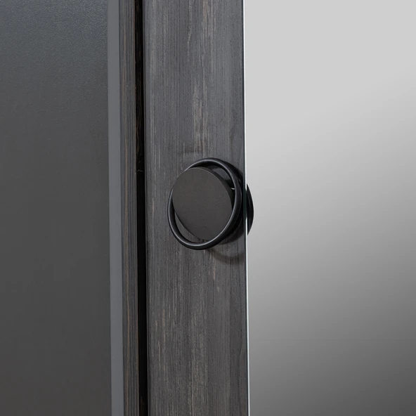 Gardırop, Black New 3 Kapılı Dolap - 4