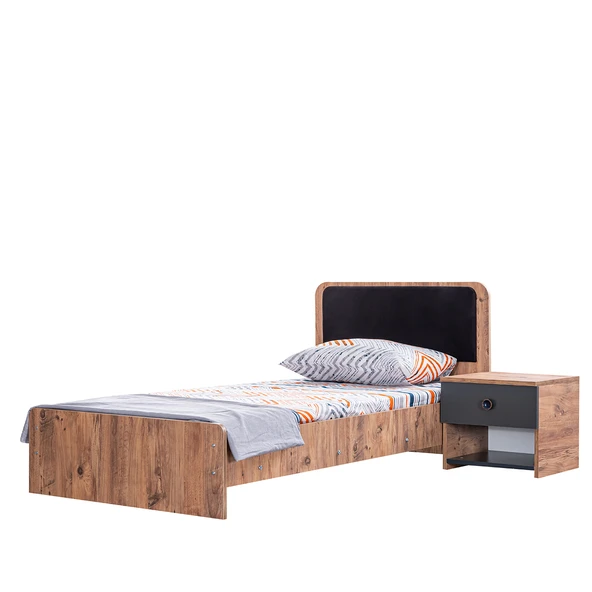 Milas Genç Odası - 3 Kapılı Dolap, Karyola, Komodin, Şifonyer - 5