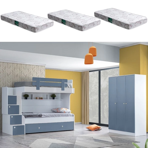 Ranza, Loof Yavrulu Ranza + 3 Kapaklı Dolap + 3 Adet Comfort Yatak