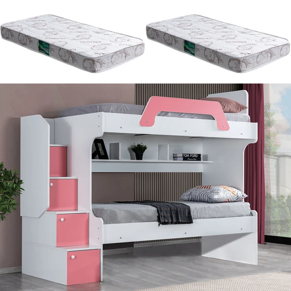 Ranza, Inci 2li Ranza - Pembe 2 Adet Comfort Yatak