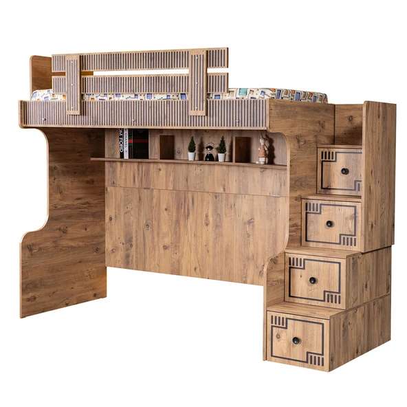 Ranza, Natural Ranza Karyola Masa 3 Kapaklı Dolap - 4