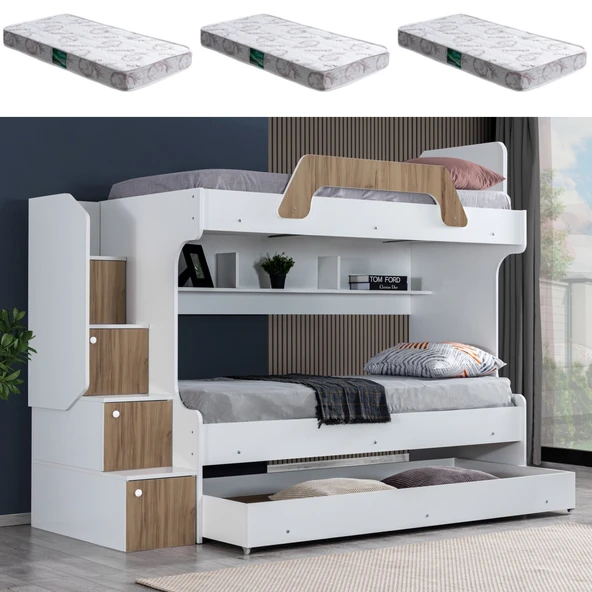 Ranza, Inci Yavrulu Ranza - Ceviz 3 Adet Comfort Yatak