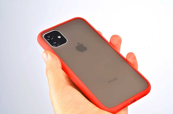 Apple iPhone 11 Kılıf Zore Fri Mat Yüzey Renkli Kenar Kılıf - Resim 11