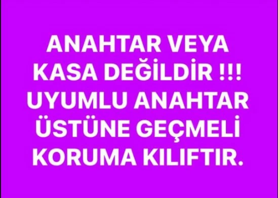 Togg T10x Uyumlu Anahtar Koruma kılıfı Mavi / Altın Detaylı Lütfen Anahtar Teyiti Yapınız - 3