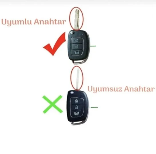 Hyundai Bayon I10 I20 Ix35 Elantra Tucson Karbon Anahtar Kılıfı 3.Resime Bakınız Lütfen - Resim 3