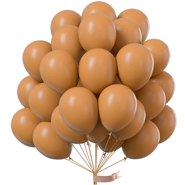 PASTEL BALON KARAMEL 10 ADET ürün görseli 1