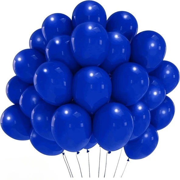 METALİK BALON LACİVERT 10 ADET