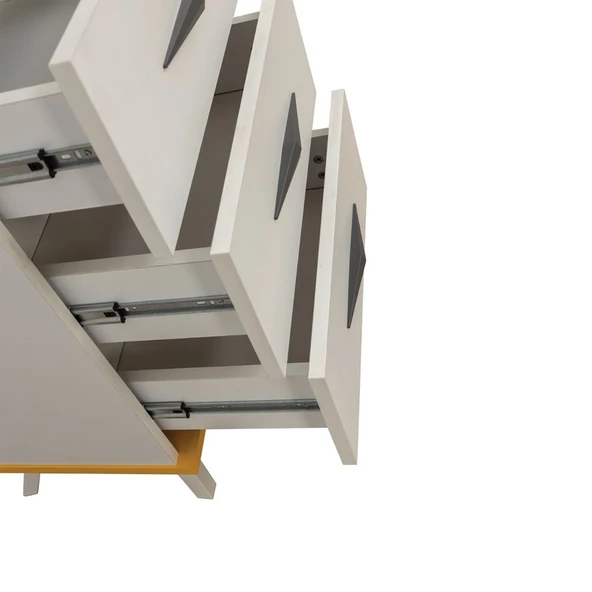 Şifonyer, Giallo Dolaplı 3 Çekmeceli Şifonyer - 3