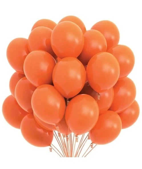 PASTEL BALON TURUNCU 100 ADET - 2