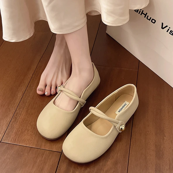 Kadın Günlük Loafer Ayakkabı (Bej)