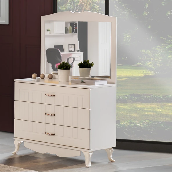 Şifonyer, Su Aynalı 3 Çekmeceli Şifonyer