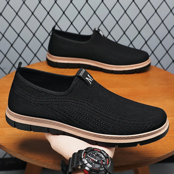 Erkek Günlük Slip-On Ayakkabı (Siyah)