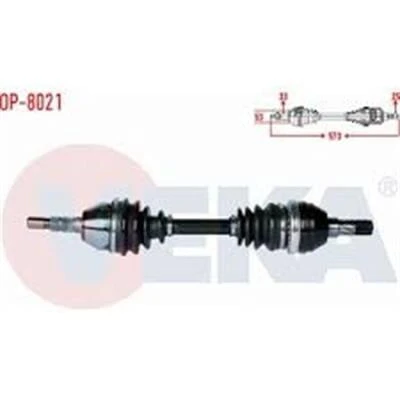 KOMPLE AKS SOL ON OPEL ASTRA H 1.3 CDTI  UZUNLUK 573MM 2004-2010