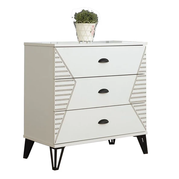 Şifonyer, Safir 3 Çekmeceli Şifonyer - 2