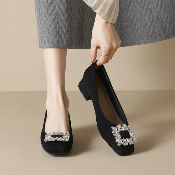 Kadın Topuklu Ayakkabı (Siyah) - Resim 6