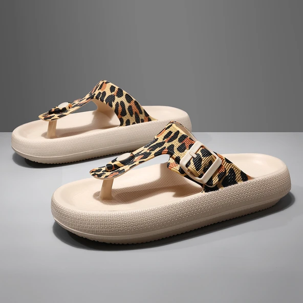 Unisex Leopar Desen Terlik (Leopar)