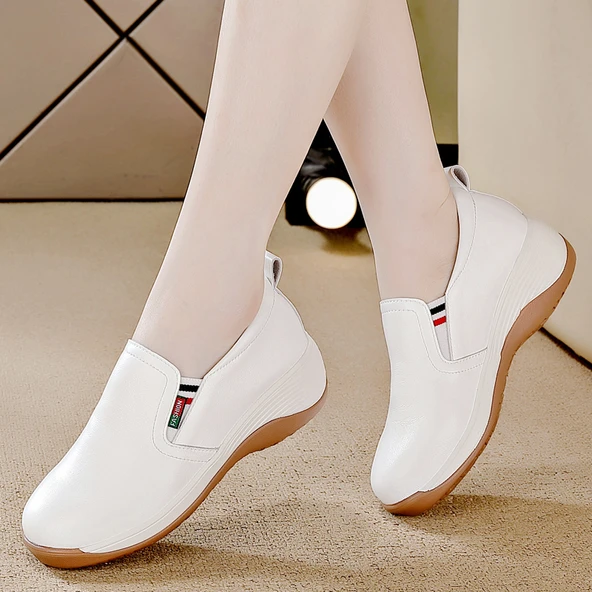 Kadın Günlük Spor Ayakkabı (Bej-3) - Resim 2