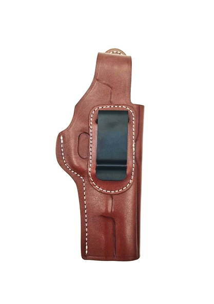 Browning HP 14lü Kahverengi Deri Silah Kılıfı Atkılı İç ve Dış - 2