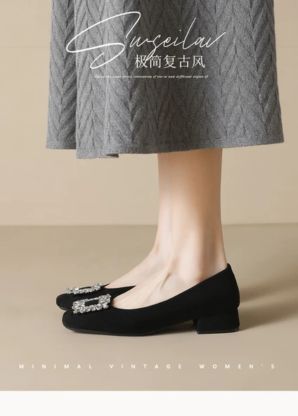 Kadın Topuklu Ayakkabı (Siyah) - Resim 7