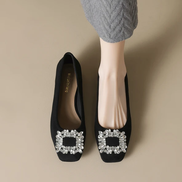 Kadın Topuklu Ayakkabı (Siyah) - Resim 5