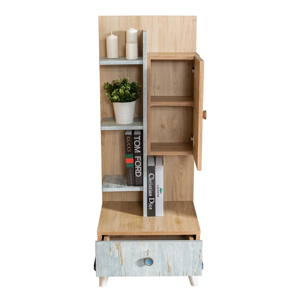 Kitaplık, Lotus Dolaplı 6 Raflı Kitaplık