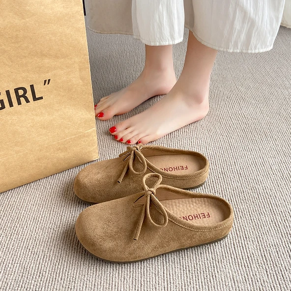 Kadın Platform Loafer Terlik (Haki)