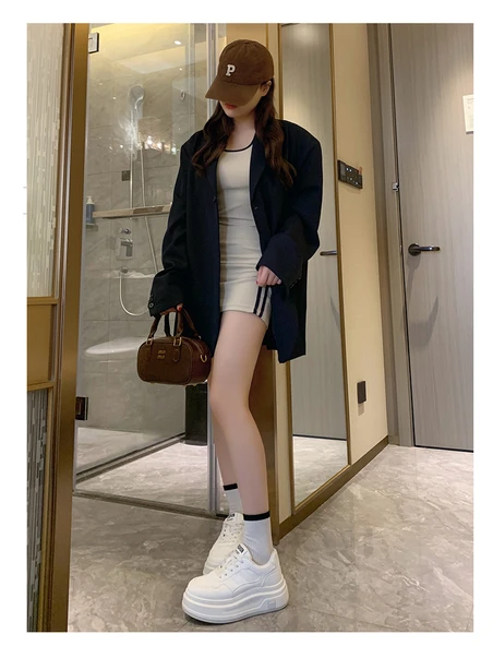 Kadın Platform Spor Ayakkabı (Siyah) - Resim 11