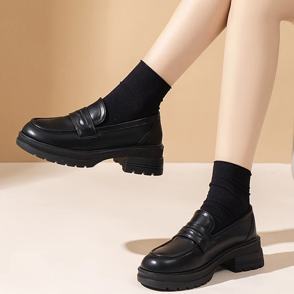 Kadın Loafer Ayakkabı (Siyah-2)
