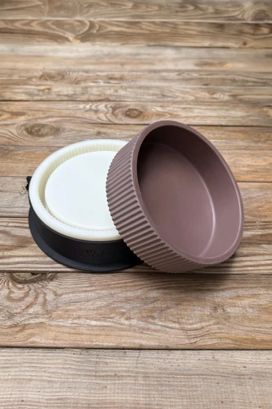 FANNY 2 Tırtıklı Kasnaklı Silikon Kap Kalıbı - Resim 4