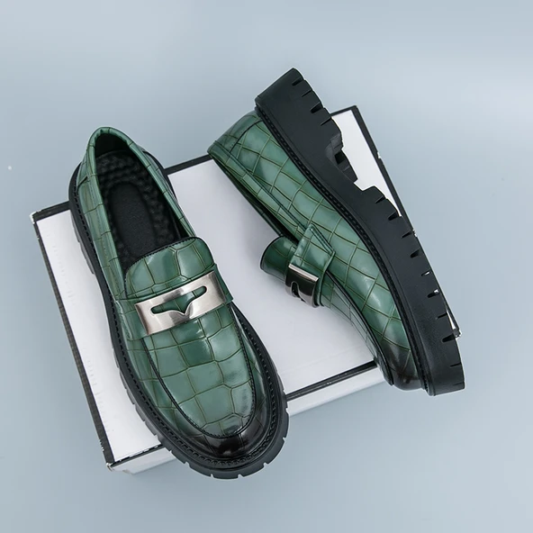 Erkek Loafer Ayakkabı (Yeşil)