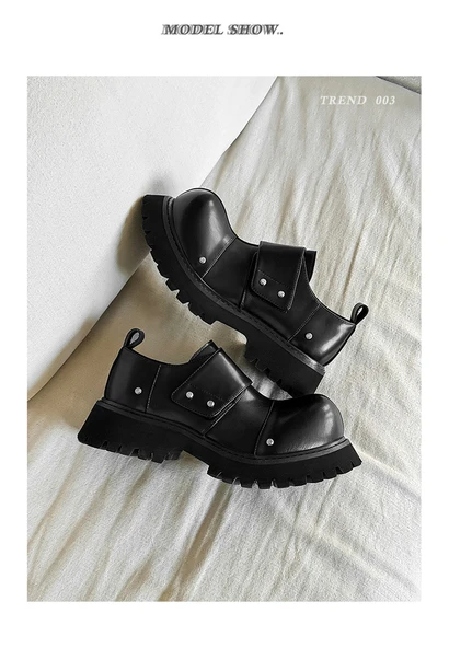 Unisex Derby Ayakkabı (Siyah-1) - 9