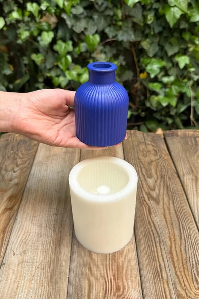 FANNY Tırtıklı Silikon Vazo Kalıbı ürün görseli